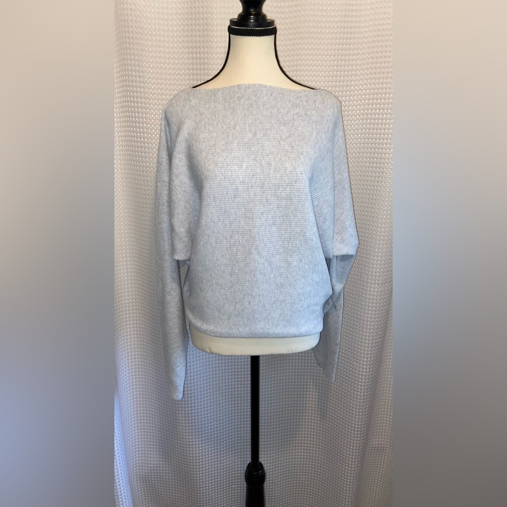 ARDENE light gray Horizontal Ribbed Dolman Sweater size XL NWT‎